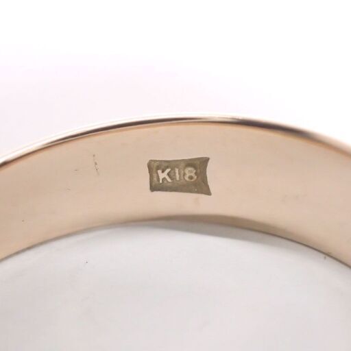 E615 指輪 K18PG 甲丸 かまぼこ 3.2g 12.5号