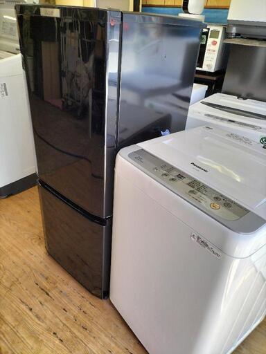 新生活応援家電セット！！No９９ ミツビシ  MR-P15Z-B　2ドア冷凍冷蔵庫 146L　2016年製・パナソニック  NA-F50B9  全自動洗濯機  5.0Kg 2016年製 2点セット！！