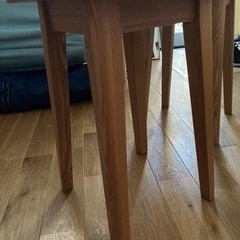 タモ材スツール×2の画像