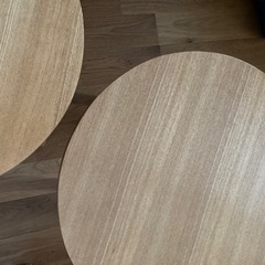 タモ材スツール×2の画像