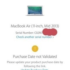 macbook air 2013 11インチ　の画像