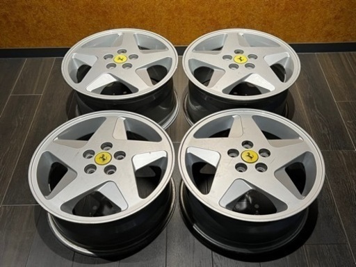 【中古/希少/値下】フェラーリ純正 17インチ アルミホイール 4本セット 7.5J＆9J 348ts