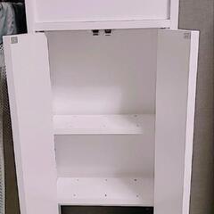 WiFiルーター 隠し 収納 ホワイト スリムタイプの画像