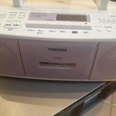 【決まりました】東芝　CDラジオカセットレコーダー　急募美品　２...