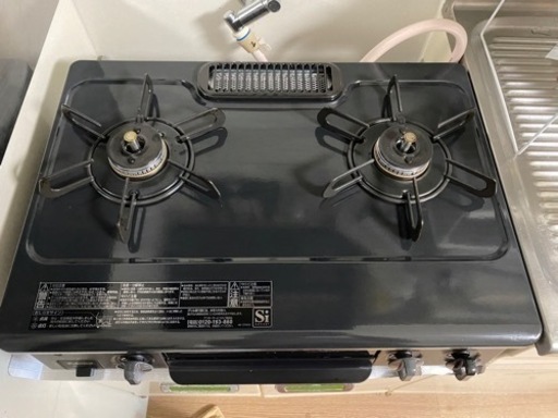 パロマ都市ガス用2口ガスコンロ