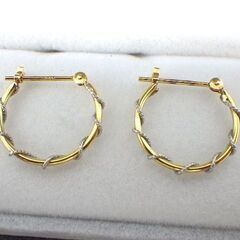 K１８ / Pt９００　ピアス [04-099]の画像