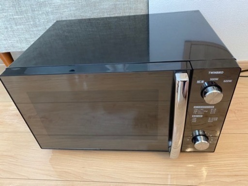 電子レンジ　即お渡し可能　TWINBIRD ミラーガラスフラット電子レンジ