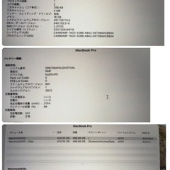 【手渡し希望】Apple Macbook pro(2016) CPU:Corei7 メモリ:16GB SSD:512GBの画像