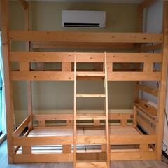 無料で保健所規定ゲストハウス用2段ベットの画像
