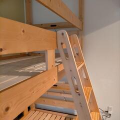 無料で保健所規定ゲストハウス用2段ベットの画像