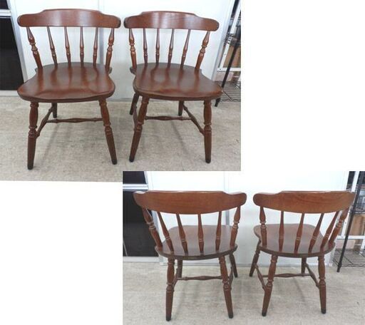 デンマークヴィンテージチェア＆秋田木工の2脚セット 札幌市内引