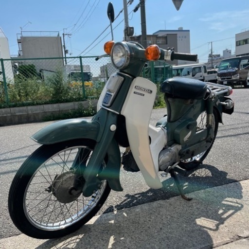 値下げ中！！希少　C50行灯カブ　実働　センターチョーク　当時物