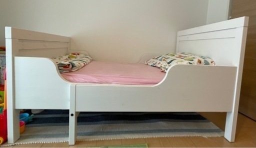 伸長式ベッドフレームとすのことマットレス　・　引き取り8月15日まで