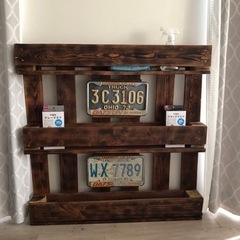 廃材リサイクル棚の画像