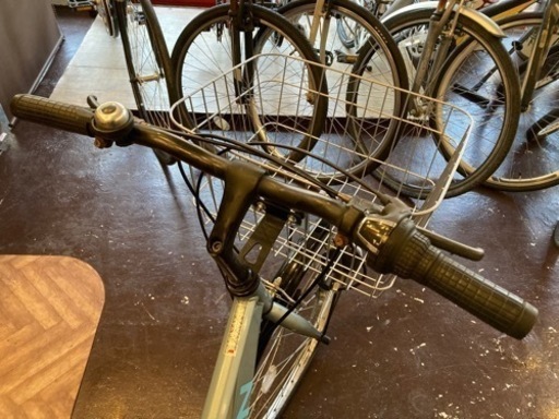 【タイヤ・チューブ新品！】6段変速　26インチ自転車　水色