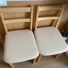 【決まりました】ダイニング用チェア　2脚セット
