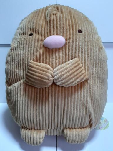 すみっコぐらし　とんかつ　コーデュロイぬいぐるみXL
