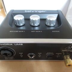 美品　ベリンガー 2入力2出力 USBオーディオインターフェース ブラック 1-Channel UM2 U-PHORIAの画像
