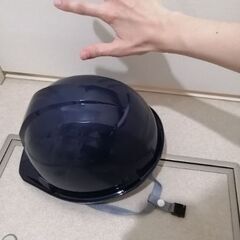 【美品】中学生時代の避難用ヘルメット💕頭囲53cm〜62cm！ネイビー！の画像