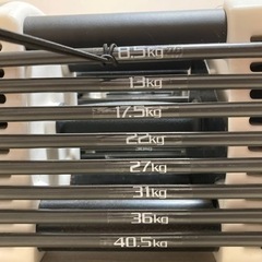 ダンベル 可変式 40kg 2個セット 可変式ダンベル アジャスタブルダンベル 重量調節 3 - 40.5kg 27段階 ダンベルセットの画像
