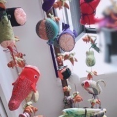 【取引終了】吊るし飾り+スタンド セット 五月飾り ちりめん細工の画像