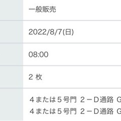 甲子園　チケット　高校野球　8/7