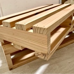 【美品】無垢材 すのこパレット 2枚