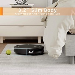 ロボット掃除機　強力吸引 大容量バッテリー 自動充電 遠隔操作の画像
