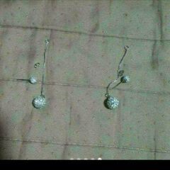 ▼j←←←m1-3番     2wayクリスタル＆クリスタルロングピアス       202208040759の画像