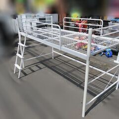 ニトリ スチールミドルベッド(セパタN WH)  シングル ホワ...