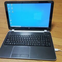 ノートパソコン HP Pavilion 15-n207AU　office2013 windows10　メモリ12GB