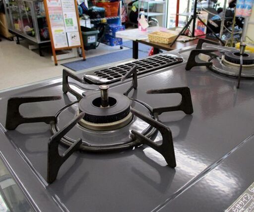 都市ガス ガステーブル 2017年製 幅56cm リンナイ 右強火 KSR561DGR ☆ 札幌市 北区 屯田