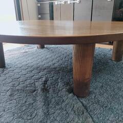 大きめ半円形ローテーブル＊アンティークの画像