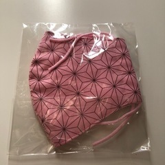 【取りに来ていただける方限定】麻の葉模様手作りマスク