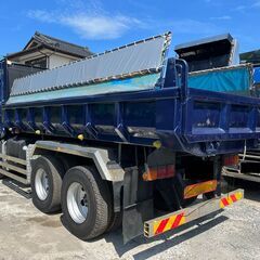【1年車検付き】三菱ふそう スーパーグレート ダンプ　型式PJ-FV50JX　最大積載量9,500kg  シフト7速  平成19年式の画像