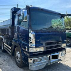 【1年車検付き】三菱ふそう スーパーグレート ダンプ　型式PJ-FV50JX　最大積載量9,500kg  シフト7速  平成19年式の画像