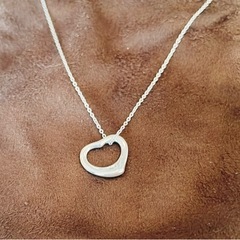 <10/2まで> Tiffany オープンハートネックレス シルバーの画像