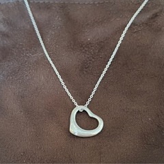 <10/2まで> Tiffany オープンハートネックレス シルバーの画像