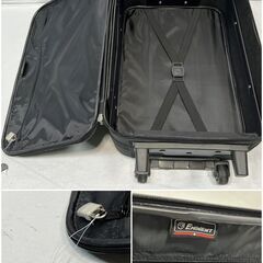2-3泊用！美品 EMINENT エミネント キャリーバッグ キャリーケース ブラック 40×60×25cm キャスター付き 鍵付き 旅行出張などに！ メンズ レディース ビジネスバッグの画像
