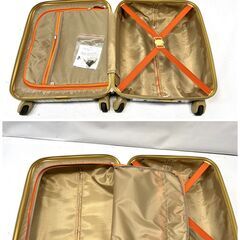 お洒落可愛い！機内持込みOK レディース キャリーケース 千鳥柄 キャリーバッグ 40×50×25cm 2.7kg 鍵付き レディース 旅行 出張などに！Fの画像