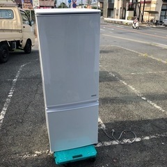 ☆特価☆SHARP シャープ 冷凍冷蔵庫 SJ-C17C 167L 2ドア2017年製 R040803