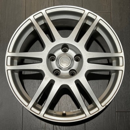 中古 ブリヂストン ラグタイム 18インチアルミホイール4本セット PCD114.3 7.5J 5穴 インセット+42