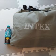 【値下げしました】★敷きパッド付★ エアーベッド INTEX インテックス ダブル 国内正規品 電動の画像