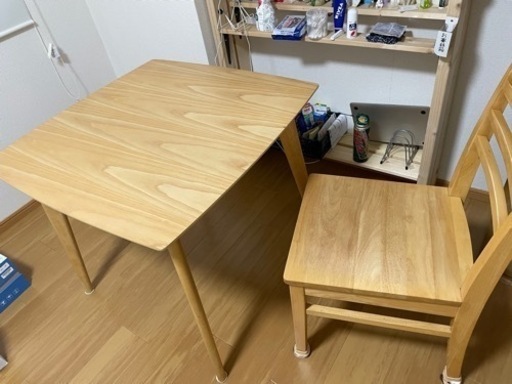 【値段交渉ok】ダイニングセット 机1椅子2
