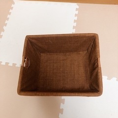 【値下げします】整理バスケット(茶色)の画像