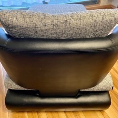 【値下げ】価格応相談　アルモニア カウチソファ ブラック×グレーの画像