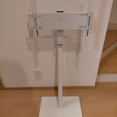 状態美品 TVスタンド ホワイト 最大65インチまで対応 付属品...