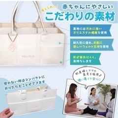 POLLUELO 助産師さん推薦  おむつストッカー  オムツストッカー  蓋付き  オムツ収納  ベビー用品  収納ボックス の画像