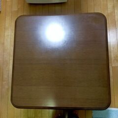 ◆お譲りします◆ 山善  家具調和洋風こたつ(継脚付) 80cm...