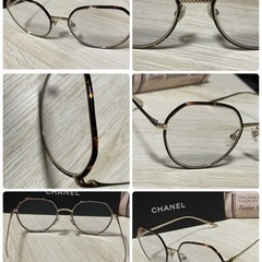 CHANEL メガネフレーム ブランド シャネル マーブルブラウ...